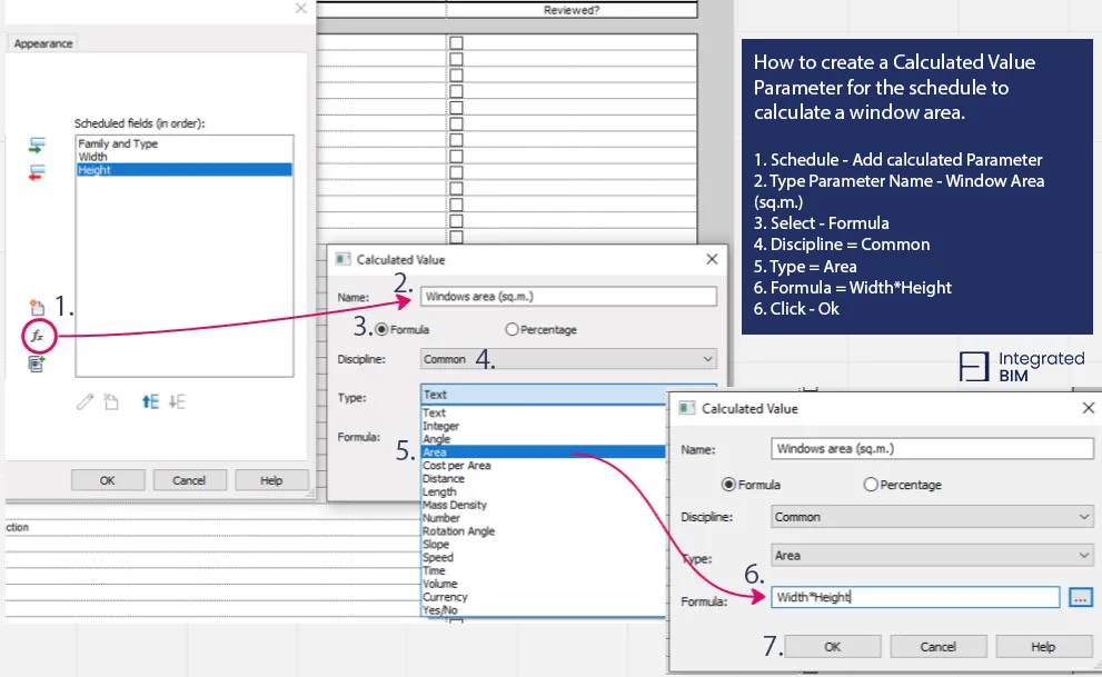 this is the workflow how to create parameter for Area1